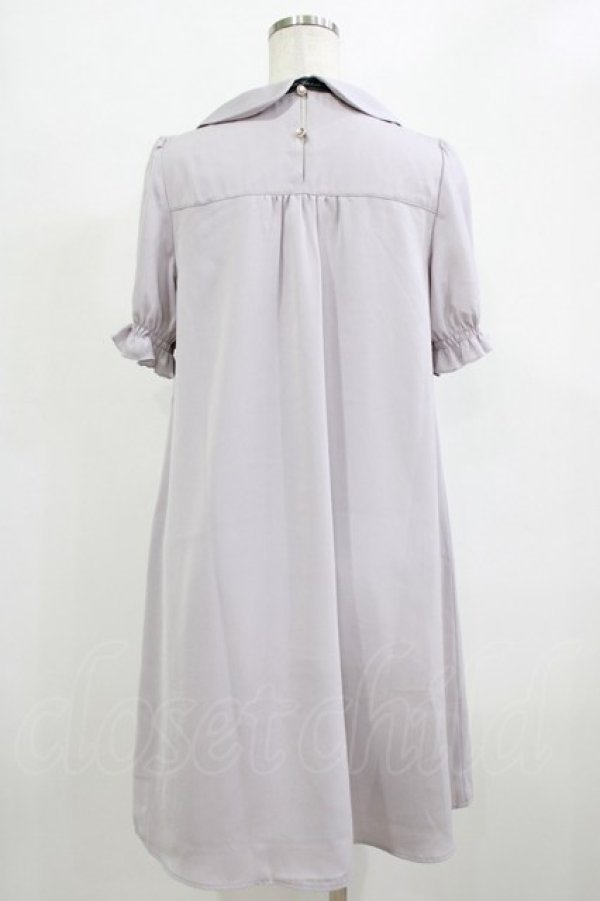 画像3: axes femme POETIQUE / メッセージリボンＡラインワンピース M ラベンダー H-26-02-05-1024-AX-OP-NS-ZH (3)