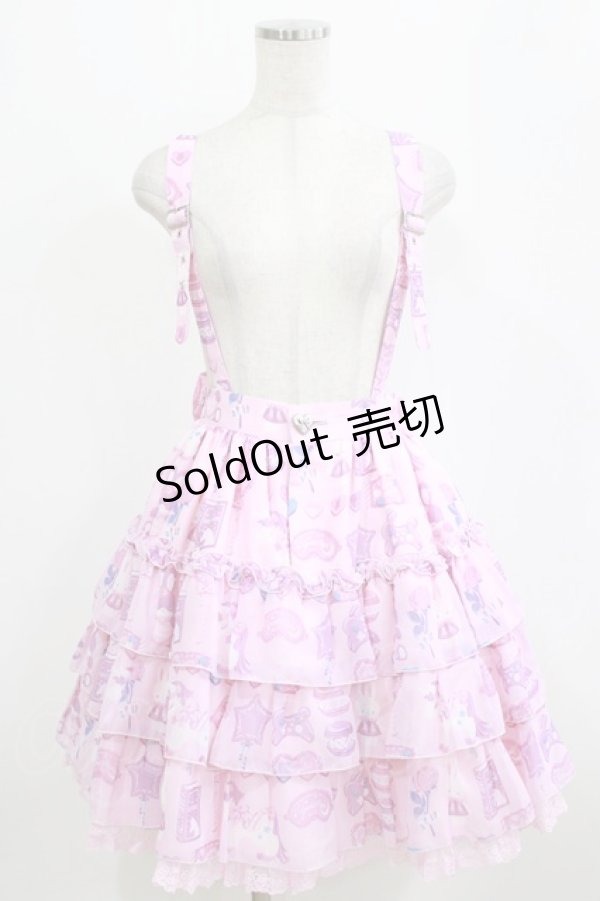 画像1: Angelic Pretty / Photogenic Palletスカート Free ピンク H-26-02-05-1027-AP-SK-NS-ZH (1)