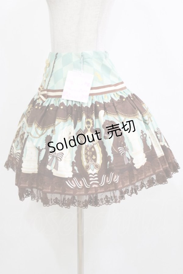 画像2: Angelic Pretty / Chess Chocolate スカート（2011年） Free ミント H-26-02-05-1028-AP-SK-NS-ZH (2)