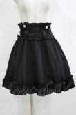画像1: DearMyLove / ハートビジューリボンレースアップフリルスカート 3L ブラック H-26-02-05-1029-EL-SK-NS-ZH (1)