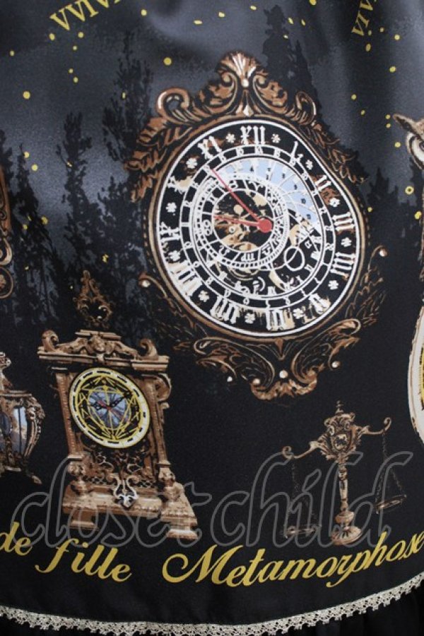 画像4: metamorphose / Clock Forest Night フリルジャンパースカート サイズ1 グレイッシュナイト(Grayish Night) H-26-02-05-1003-ME-OP-NS-ZH (4)