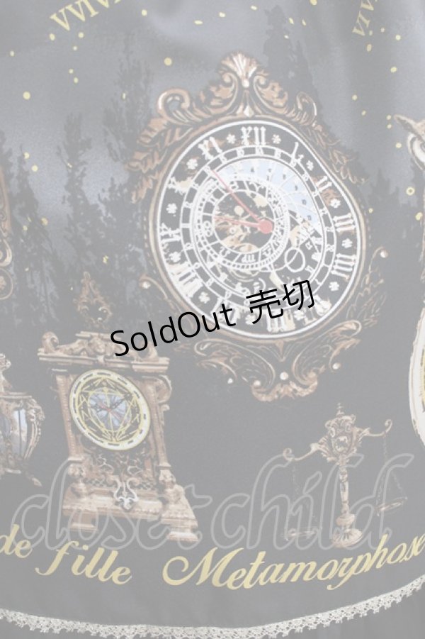 画像4: metamorphose / Clock Forest Night フリルジャンパースカート サイズ1 グレイッシュナイト(Grayish Night) H-26-02-05-1003-ME-OP-NS-ZH (4)