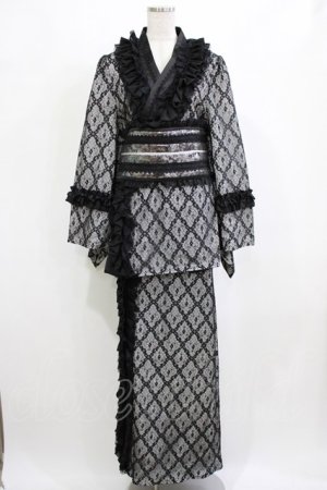 画像: Hoshibako Works / 月影の待ちびと和様セットアップワンピース L ブラック H-26-02-05-1031-LO-OP-NS-ZH