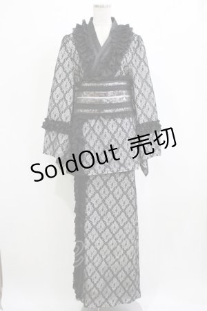 画像: Hoshibako Works / 月影の待ちびと和様セットアップワンピース L ブラック H-26-02-05-1031-LO-OP-NS-ZH