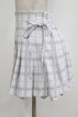 画像2: pium / piumハートチェックサイドリボンプリーツスカート Free グレー H-26-02-05-1035-0-SK-NS-ZH (2)