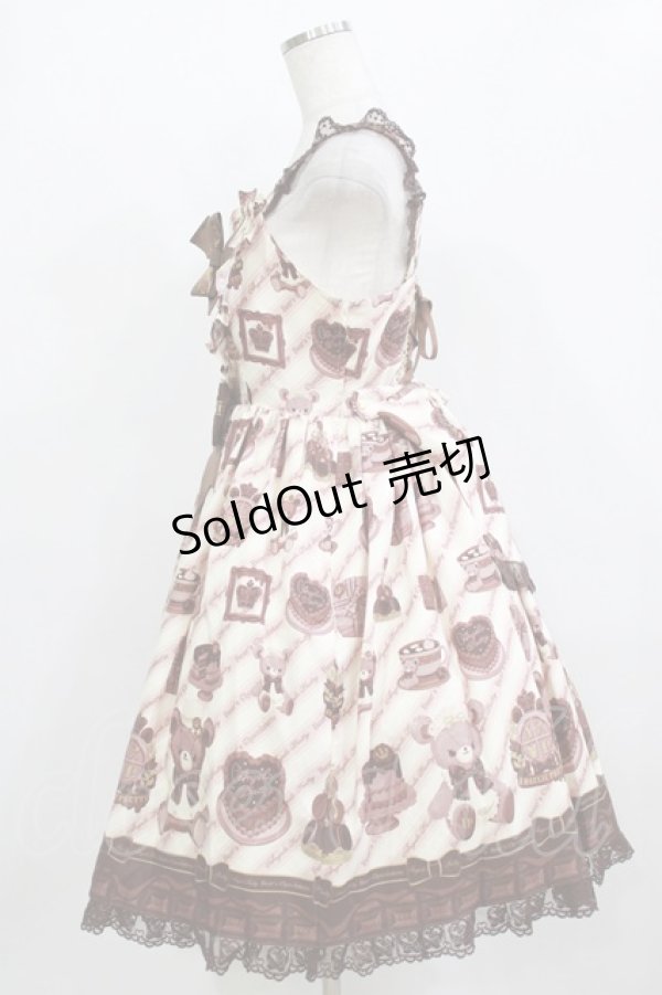 画像2: Angelic Pretty / Bear’s Chocolaterieジャンパースカート Free アイボリー H-26-02-05-1004-AP-OP-NS-ZH (2)