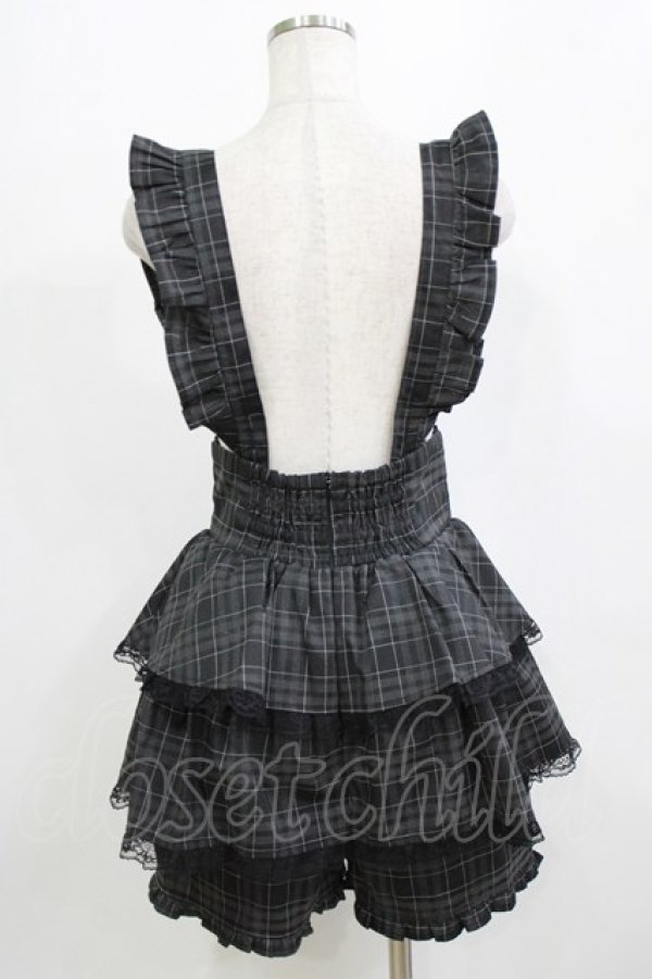 画像3: Ank Rouge / サス付きティアードスカパン M ブラック H-26-02-05-1037-CA-SK-NS-ZH (3)