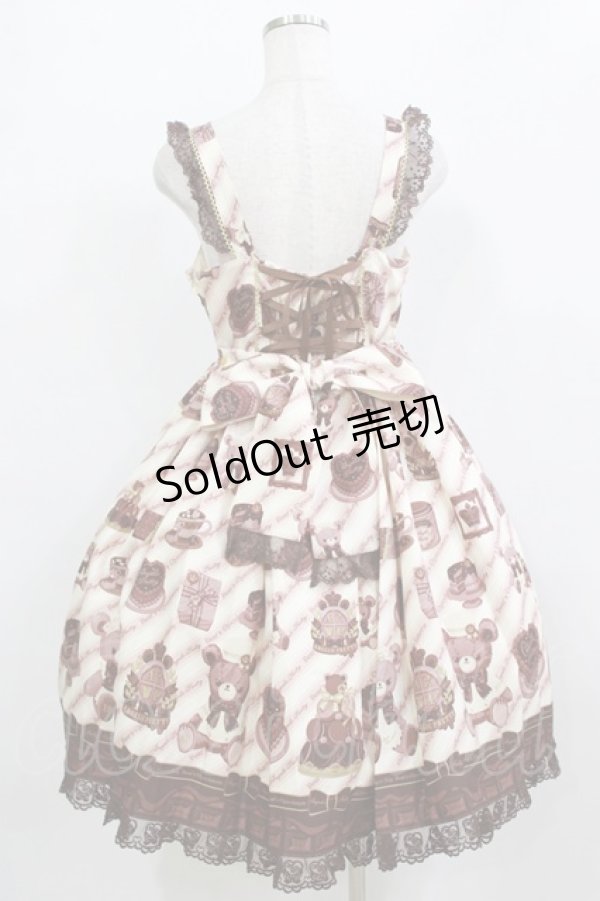 画像3: Angelic Pretty / Bear’s Chocolaterieジャンパースカート Free アイボリー H-26-02-05-1004-AP-OP-NS-ZH (3)