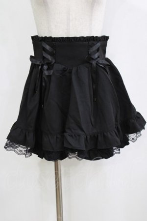 画像: Secret Honey / サイドレースアップスカパン Free ブラック H-26-02-05-1041-CA-SK-NS-ZH