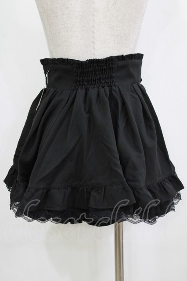 画像3: Secret Honey / サイドレースアップスカパン Free ブラック H-26-02-05-1041-CA-SK-NS-ZH (3)