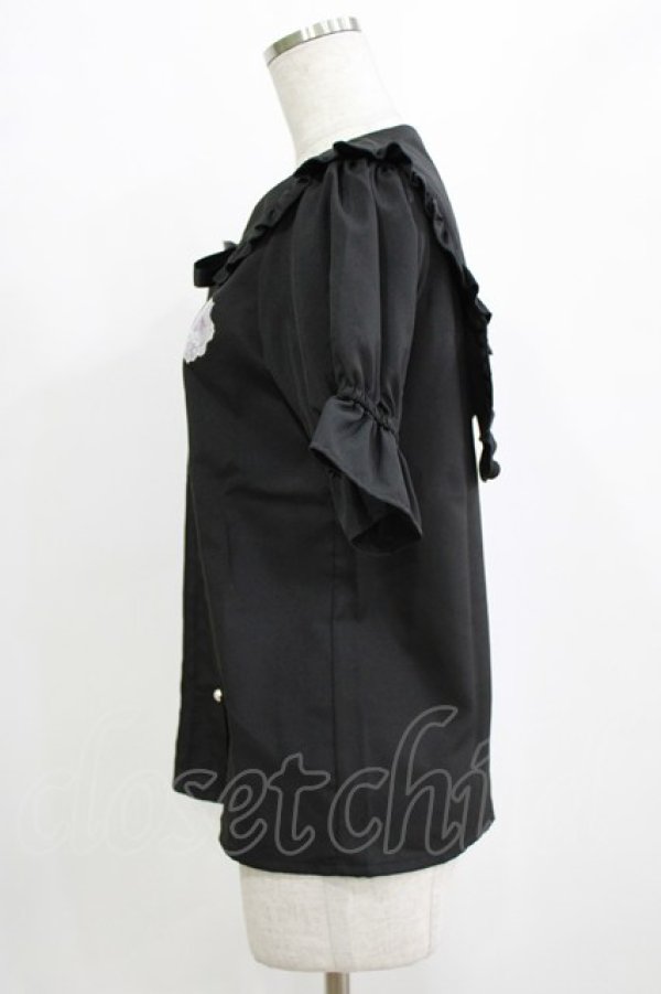 画像2: サンリオ / クロミ/ブラウス M ブラック H-26-02-05-1047-EL-BL-NS-ZH (2)