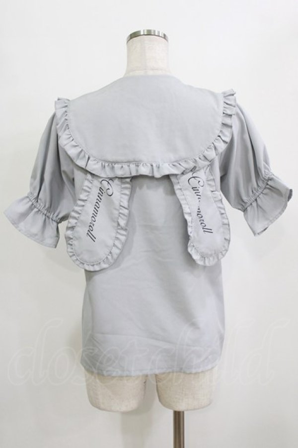 画像3: サンリオ / シナモロール/ブラウス M ブルー H-26-02-05-1048-EL-BL-NS-ZH (3)