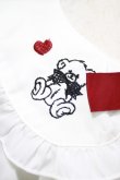 画像4: Amavel / シエスタハートベア刺繍入り くま耳付ブラウス Free オフ H-26-02-05-1049-CA-BL-NS-ZH (4)