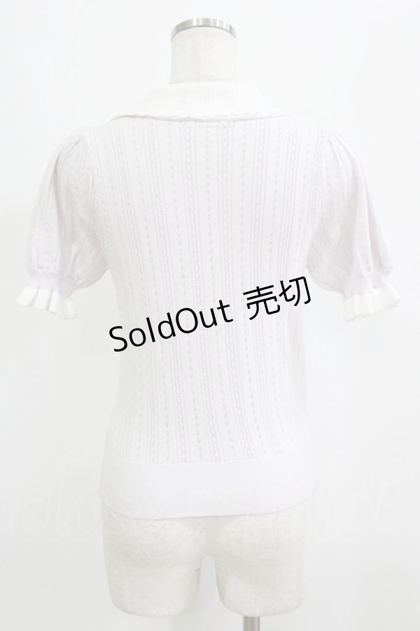 画像3: evelyn / リボンアイレットニット Free ピンク H-26-02-05-1051-LO-TO-NS-ZH (3)