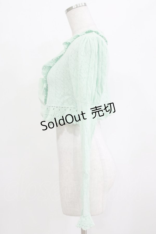 画像2: BABY,THE STARS SHINE BRIGHT / ハート透かし編みボレロ Free ミント H-26-02-05-1054-BA-TO-NS-ZH (2)