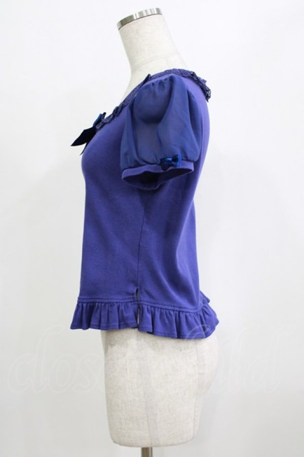 画像2: Angelic Pretty / ふわふわ袖カットソー Free ブルー H-26-02-05-1057-AP-TO-NS-ZH (2)