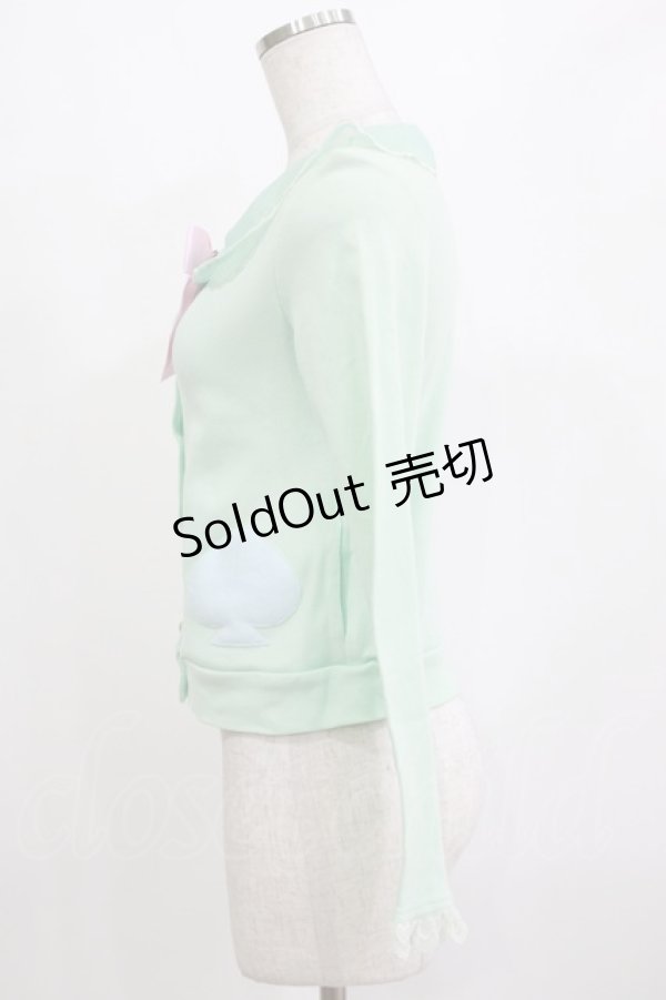 画像2: Angelic Pretty / Milkyカットカーディガン Free ミント H-26-02-05-1059-AP-TO-NS-ZH (2)