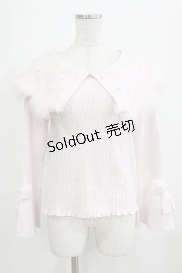 画像1: mellfy memory / Kiss the swan ニット M ピンク H-26-02-05-1064-0-TO-NS-ZH (1)