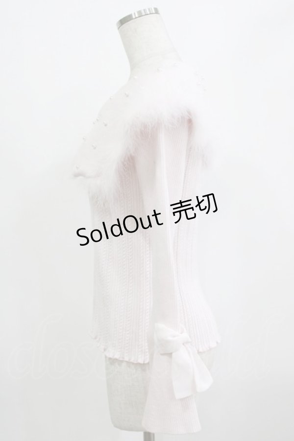 画像2: mellfy memory / Kiss the swan ニット M ピンク H-26-02-05-1064-0-TO-NS-ZH (2)