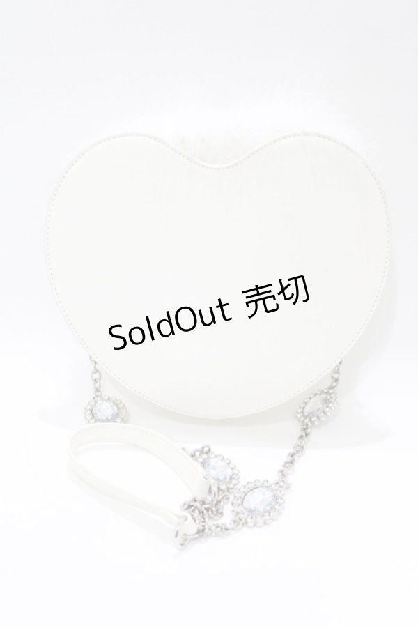 画像3: Ank Rouge / ファーハートショルダーBag  オフ H-26-02-05-1065-CA-BG-NS-ZH (3)