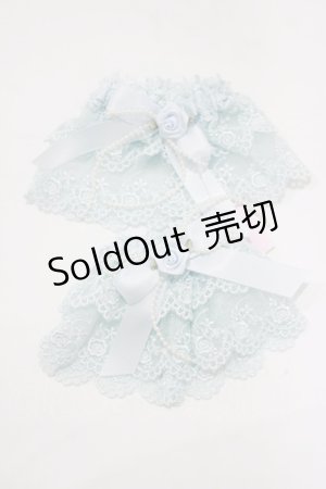 画像: metamorphose / バラモチーフつきレースカフス  サックス H-26-02-05-1070-ME-AC-NS-ZH