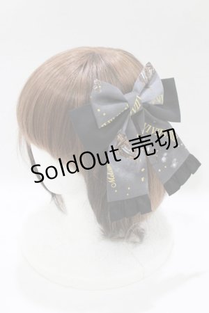 画像: metamorphose / Clock Forest Night リボンクリップ  グレイッシュナイト(Grayish Night) H-26-02-05-1074-ME-AC-NS-ZH