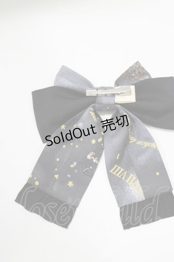 画像3: metamorphose / Clock Forest Night リボンクリップ  グレイッシュナイト(Grayish Night) H-26-02-05-1074-ME-AC-NS-ZH (3)