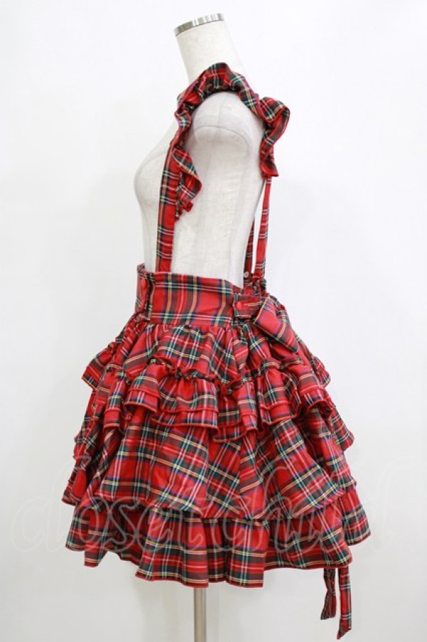 画像2: CATCOCOON（海外ロリータブランド） / A Doll's House スカート(チェックver.) L レッド H-26-02-05-1081-PU-SK-NS-ZH (2)