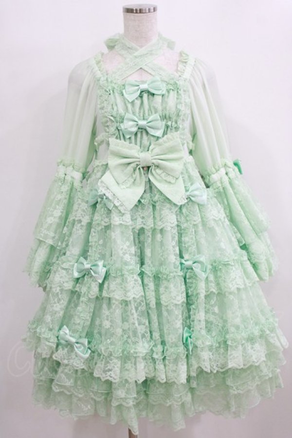 画像1: metamorphose / 追憶の姫君ドレス（2025） サイズ1 ミント H-26-02-05-1008-ME-OP-NS-ZH (1)