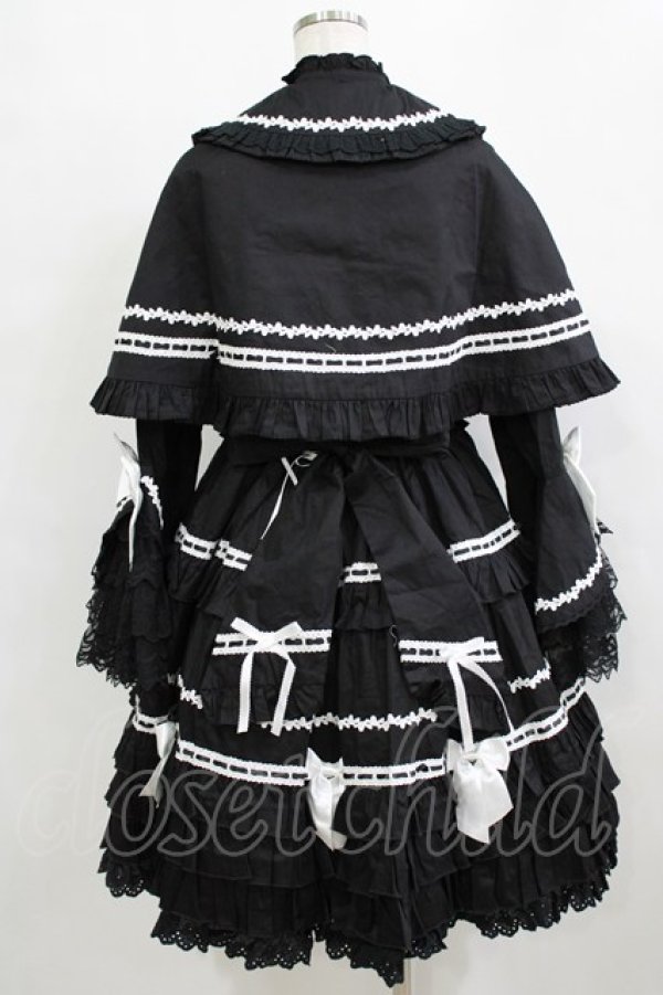 画像3: MQ（海外ロリータブランド） / Labirinthe Doll 2.0 ジャンパースカートセット XL ブラック H-26-02-05-1011-PU-OP-NS-ZH (3)