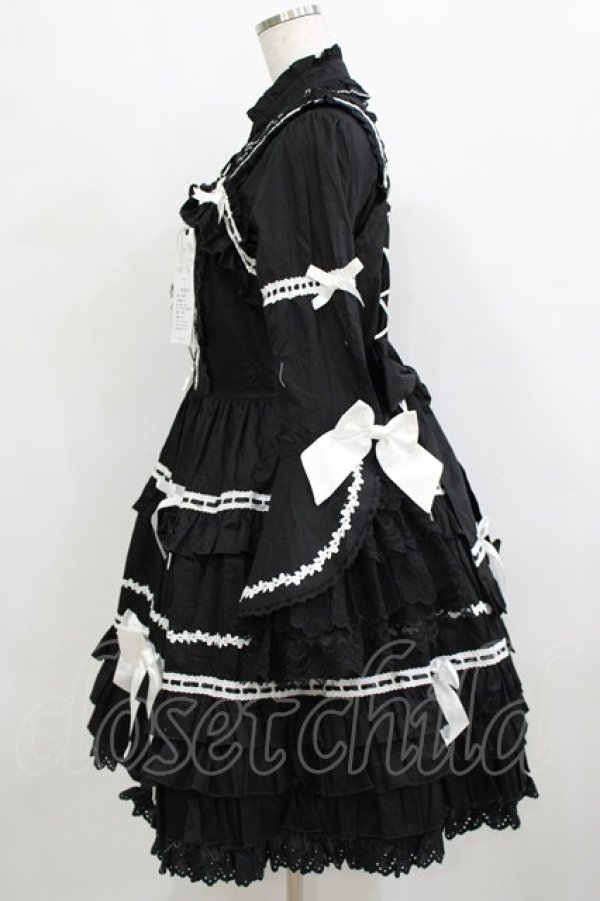 画像5: MQ（海外ロリータブランド） / Labirinthe Doll 2.0 ジャンパースカートセット XL ブラック H-26-02-05-1011-PU-OP-NS-ZH (5)