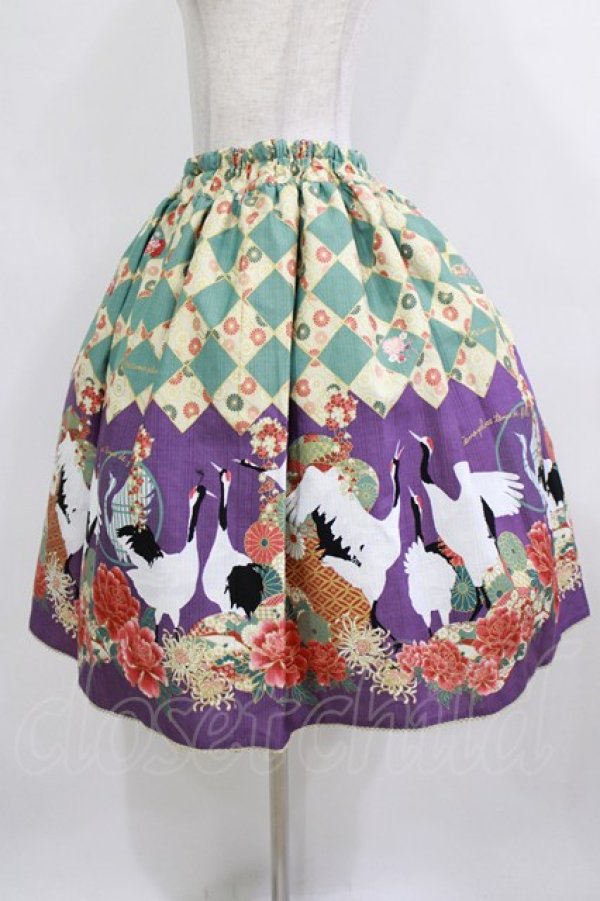 画像2: metamorphose / 百花繚乱〜まほろばの舞〜 スカートセット Free 緑青(Opal Green) H-26-02-05-1012-ME-SK-NS-ZH (2)