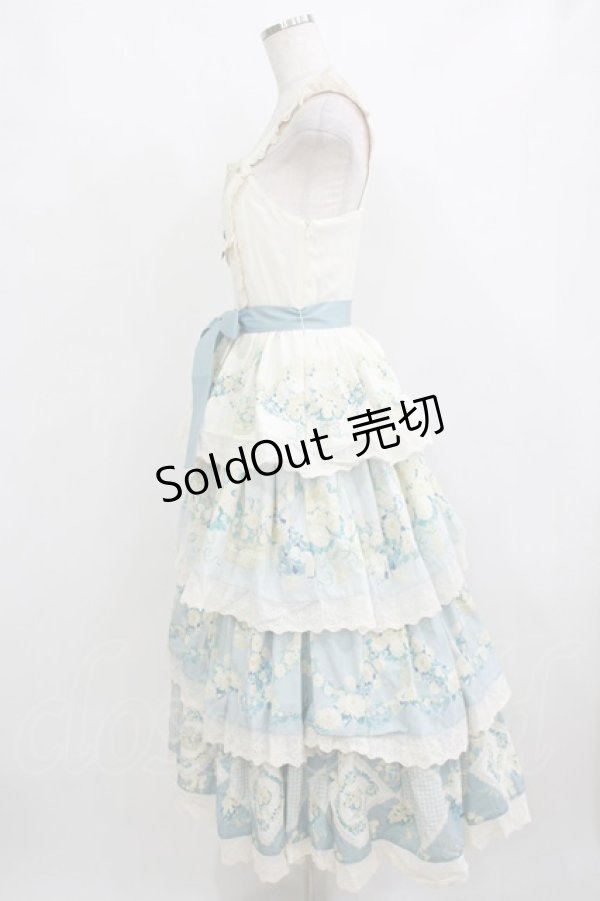 画像2: with PUJI（海外ロリータブランド） / Letter and Poetryジャンパースカート S アイボリー H-26-02-05-1014-PU-OP-NS-ZH (2)