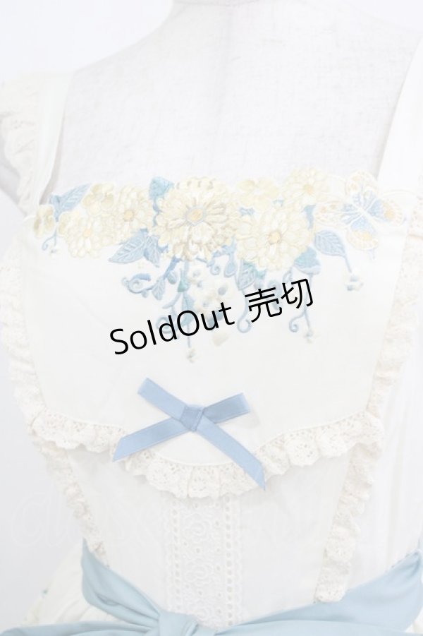 画像4: with PUJI（海外ロリータブランド） / Letter and Poetryジャンパースカート S アイボリー H-26-02-05-1014-PU-OP-NS-ZH (4)