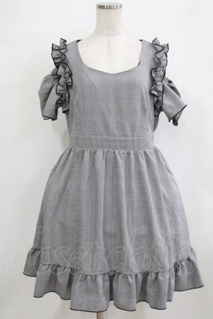 画像: DearMyLoveRose / オフショル肩フリルワンピース LL ブラック H-26-02-05-1002-EL-OP-NS-ZH