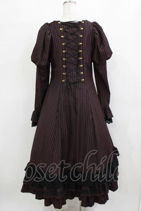 画像3: Hoshibako Works / リリィ・リドル ワンピース(スクエアカラー) L ワイン H-26-02-05-1018-LO-OP-NS-ZH (3)