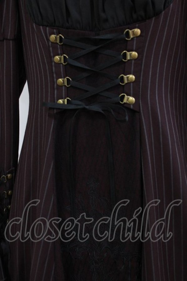 画像4: Hoshibako Works / リリィ・リドル ワンピース(スクエアカラー) L ワイン H-26-02-05-1018-LO-OP-NS-ZH (4)