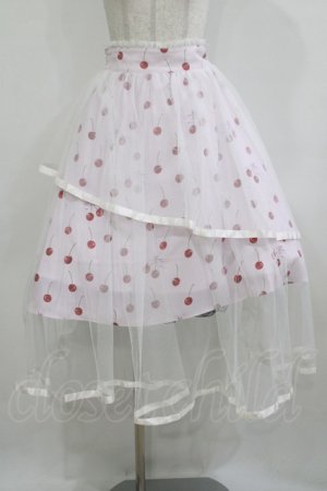 画像: mellfy memory / Sweet magic cherryスカート S ピンク H-26-02-05-1020-0-SK-NS-ZH