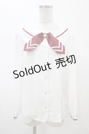 画像: Amavel / ネクタイ付きブラウス Free オフ/ワイン H-26-02-06-039-CA-BL-NS-ZH