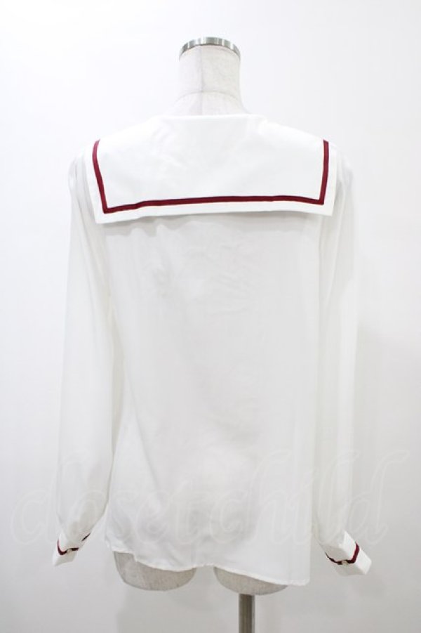 画像2: Amavel / ネクタイ付きブラウス Free オフ/ワイン H-26-02-06-039-CA-BL-NS-ZH (2)