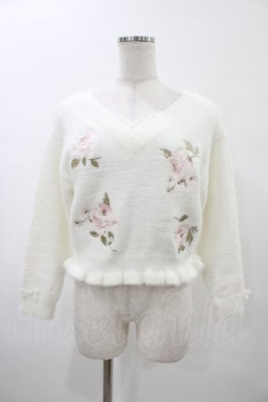 画像: LIZ LISA / 花刺繍ニット Free オフ H-26-02-06-042-LO-TO-NS-ZH