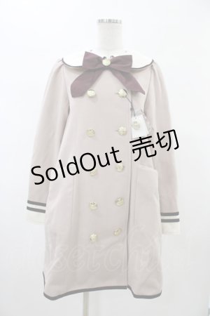 Amavel / リボン付きコート Free ピンク H-26-02-06-048-CA-CO-NS-ZH