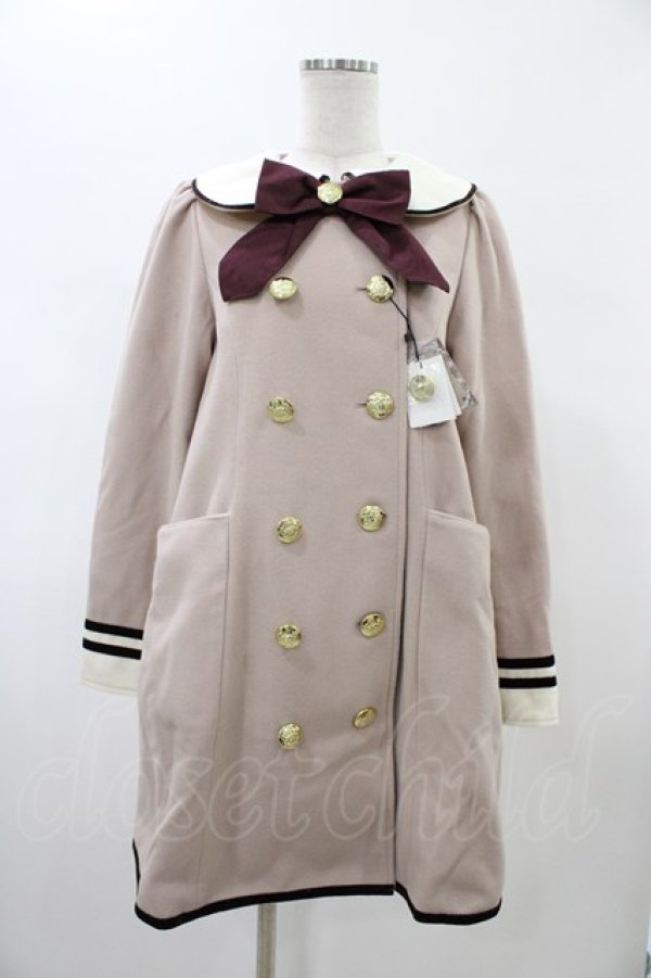 画像1: Amavel / リボン付きコート Free ピンク H-26-02-06-048-CA-CO-NS-ZH (1)