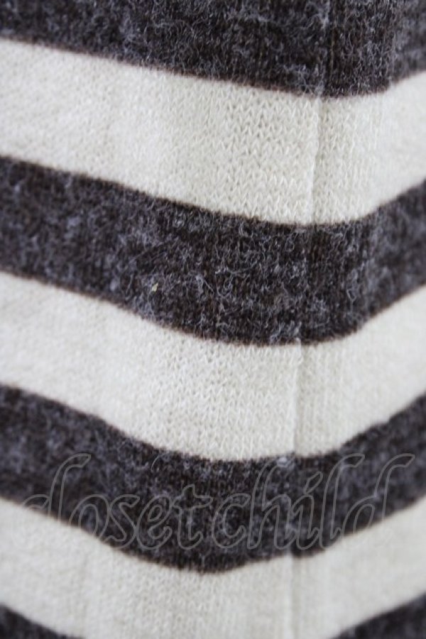 画像3: axes femme / ボーダーニットプルオーバー M ブラウン H-26-02-06-052-AX-TO-NS-ZH (3)