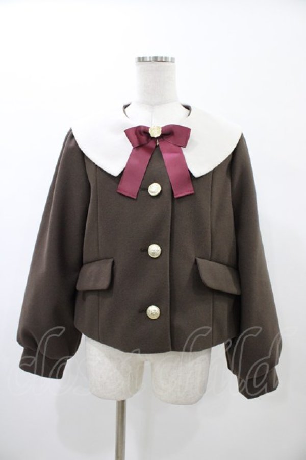 画像1: Amavel / セーラーショートコート Free ブラウン H-26-02-06-053-CA-CO-NS-ZH (1)