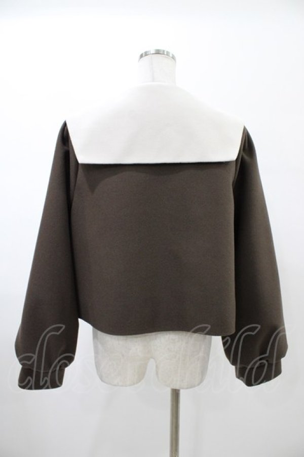 画像2: Amavel / セーラーショートコート Free ブラウン H-26-02-06-053-CA-CO-NS-ZH (2)