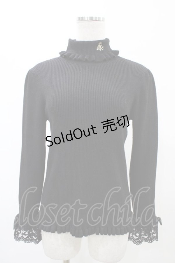 画像1: m petit by misako / TT*MSKTNソデレース L ブラック H-26-02-06-058-LO-TO-NS-ZH (1)