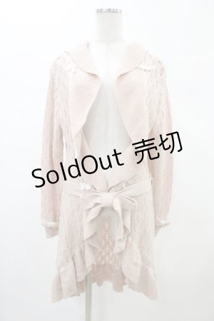 画像: LIZ LISA / はしごリボンニットガウン Free ピンク H-26-02-06-060-LO-TO-NS-ZH