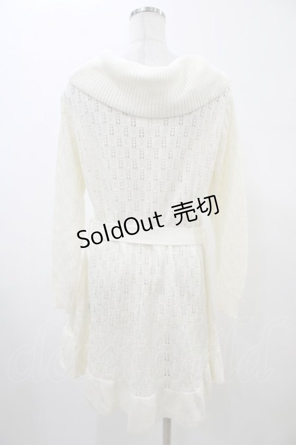 画像2: LIZ LISA / はしごリボンニットガウン Free オフ H-26-02-06-066-LO-TO-NS-ZH (2)