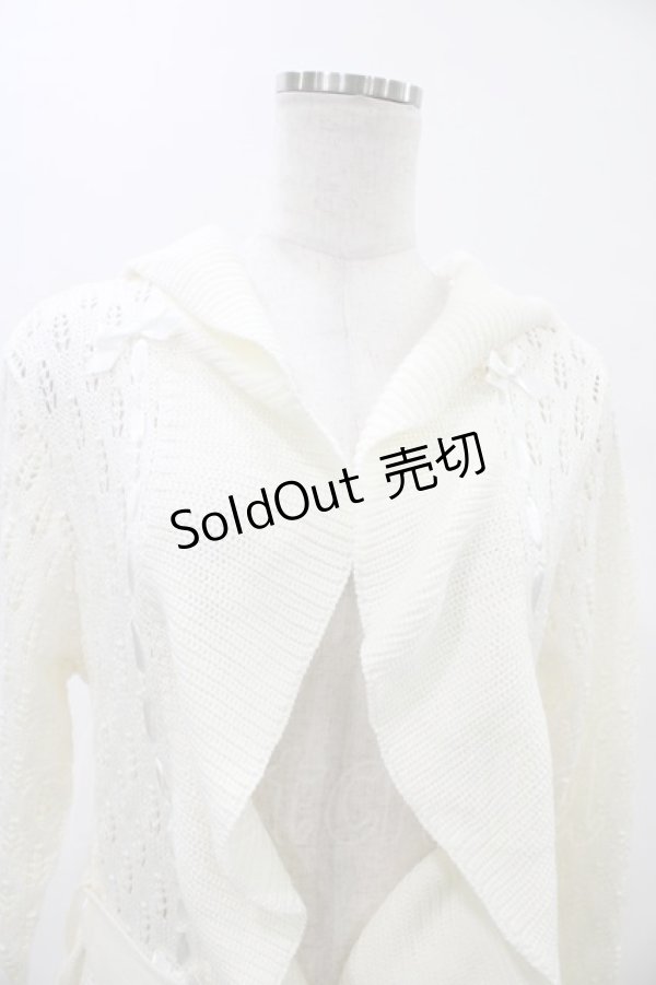 画像3: LIZ LISA / はしごリボンニットガウン Free オフ H-26-02-06-066-LO-TO-NS-ZH (3)